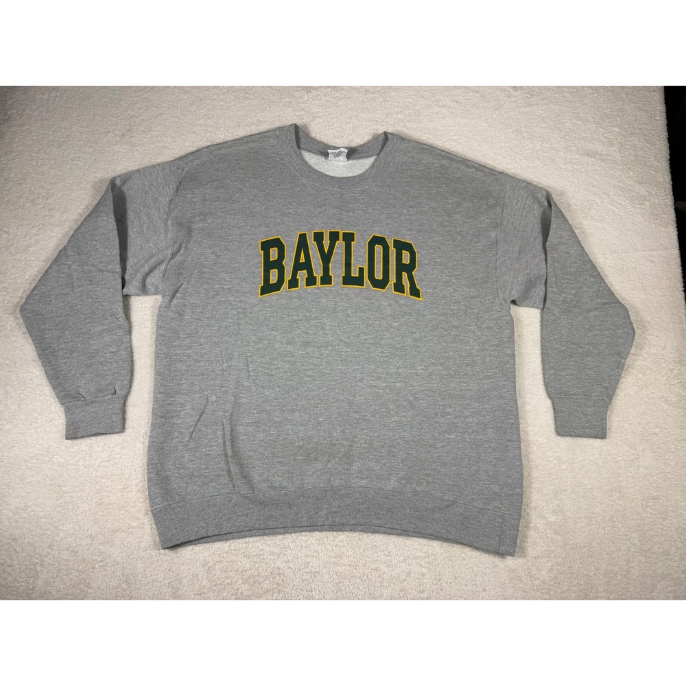 The Cotton Exchange Baylor Sweatshirt XXL Grey Collegiate Bears Pullover